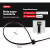 Bridas para cables ERKO 500 × 4,8 mm, negras, de alta resistencia