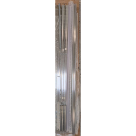 MARWELL Flexi Duschkabine Ecke 77–90 × 77–90 × 190 cm mit Schiebetüren, Aluminiumprofile in Silber matt