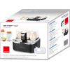 EMERIO EB-123177.1 Яйцеварка с антипригарным покрытием и мерным стаканом, без BPA, черный, серебристый