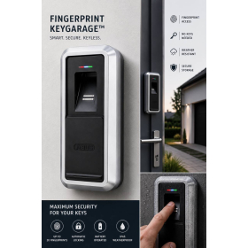 ABUS HomeTec Pro Fingerprint Scanner CFS3100 for door opening (Bluetooth, with cover)