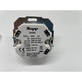 Detector de movimiento infrarrojo Kopp InfraControl UP140 de montaje empotrado con rotación de 180°