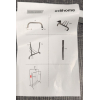 edihome Double Clothes Rack Metal Clothes Rack with Shoe Shelf