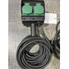 Brennenstuhl 4-way garden socket with ground spike and 10 m cable, black