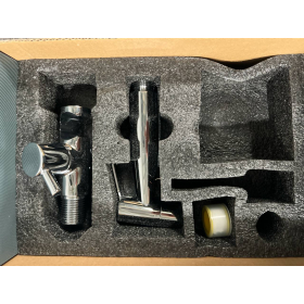Ibergrif Unterputz Bidetarmatur mit Handbrause und Brauseschlauch Silber