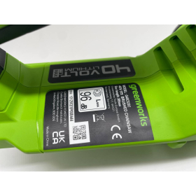 Greenworks G40CS30II - Cordless chainsaw, 30 cm bar, 4.2 m/s