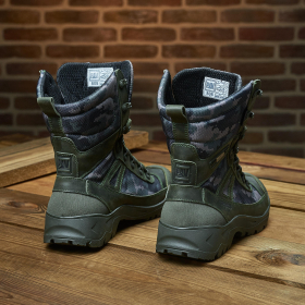 Botas tácticas de combate de invierno PAV 808 color caqui pixelado