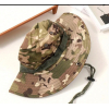 Sombrero táctico militarista tipo boonie con camuflaje, transpirable.