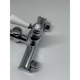 Jacob Delafon Louise Mechanical Bathtub Faucet, Chrome Finish, with Flow Limiter