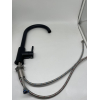 Grifo de cocina GRIFEMA G4008B fabricado en acero inoxidable, negro, con caño giratorio de 360°.