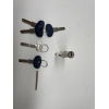 TESA Assa Abloy TX80 security cylinder with double coupling, nickel-plated