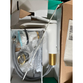 hansgrohe Vivenis basin mixer with pull rod and water-saving function, matte white