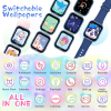 Kinder-Smartwatch mit Telefonfunktion, SOS, Kamera und Spielen, Dunkelblau