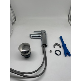 GROHE QUICKFIX Start Waschtischarmatur mit Wassersparfunktion und Klick-Klack-Ablauf 