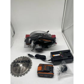 WORX WX530 Exactrack cordless circular saw 20 V PowerShare with 2 Ah battery