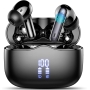 Auriculares inalámbricos Bluetooth 5.3 impermeables xinwld: 40 horas de reproducción, cancelación de ruido ENC