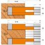 CMT 694.021.35 - Комплект из 2 рунных головок hw d=150x14-28x35