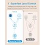 Meross Interruptor Inteligente Universal, Interruptor Inteligente DIY 10A Compatible con Alexa, Google Home y SmartThings, Interruptor WiFi con Control por Voz