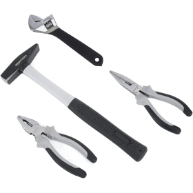 Amazon Basics Household Tool Set, Plastic, Black/Grey, 32 pcs.