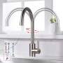 GRIFEMA Irismart - Kitchen faucet for low pressure water supply, sink mixer, Steel [Energy efficiency class A+].