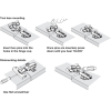 * Pack of four * Soft latch for use with Symphony/Titus 110° hinge Click on