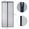 Apalus VP Magnetic Door - Heavy Duty Moskitoschutz, automatisch von oben nach unten schließend, hält frische Luft herein und Ungeziefer heraus (90x210CM, Schwarz)