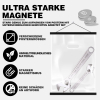 Sanauto A0 - Cornice a guida magnetica in legno per poster, supporto magnetico per poster, supporto per cornici, per immagini e fotografie (84 cm, nero)