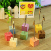 NUOLUX Pine Base Photo Holder Standing Memo Clip - 16pcs