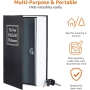 Amazon Basics Book-shaped safe - Key locking system, Black