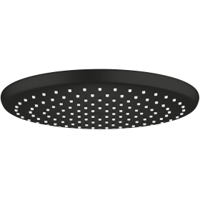 GROHE Vitalio Start 250 Duschsäule mit manueller Umstellung, 2-Strahl Rundkopfbrause 25cm, 1-Strahl Rundkopfbrause 10cm, Wassersparend, Mattschwarz, 266802430