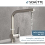 Schütte 79729 London sink faucet, Stainless steel look