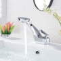 Onyzpily faucet bathroom chrome basin mixer mixer tap single lever mixer bathroom faucet high pressure basin for bathroom