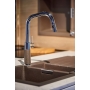 SCHOCK kitchen mixer SC-530 Croma - CRISTALITE high-pressure mixer tap with pull-out hose spray and standard connections