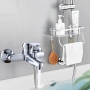 ANMECS Bathtub Faucet Wall-mounted Faucet Bathtub Mixer Chrome Plated