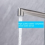 ONECE brushed stainless steel tap for bathroom, with spout height 105 mm, matt