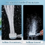 ZOCONE Shower Head with 1.5M Hose, High Pressure Water Saving Anti-scale Shower Head, with 6 Filter Element