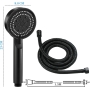 Water-saving shower head, high-pressure shower head, shower head with hose 1.5M, hand shower shower with 5 spray modes