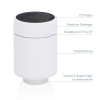 UNITEC Extensión inteligente para termostato de radiador con pantalla LCD, compatible con Amazon Alexa y Hey Google,30946