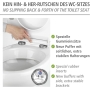 WENKO Gubbio toilet seat, automatic lowering and fix-clip, load capacity up to 350 kg, antibacterial duroplast, 37 x 44.5 cm, white