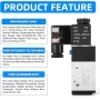 ERGAOBOY 1/4 inch BSP 24V Electric Pilot Operated Solenoid Valve with Unique Coil with 3 Way 2 Position Port (3V210-08)