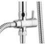 Shower column Lucca with overhead shower overhead shower rain shower chrome-plated