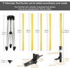 Huepar Laser Tripod 3.7 m Telescopic with Adjustable Mounting Screw Set