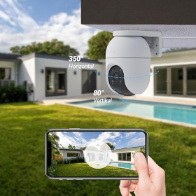 Вулична камера EZVIZ 2MP WiFi, 360° відеоспостереження, аудіо та виявлення людей (2 шт.)