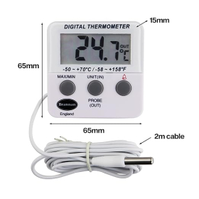 Digitaler Gefrierschrank-Thermometer mit Alarmfunktion