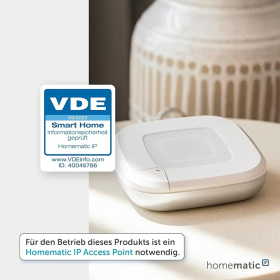 Homematic IP Розумний домашній датчик нахилу та вібрації, компактний датчик визначає положення та зміни вібрації, 151979A0 