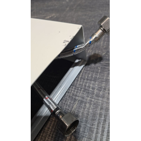 DP Griferia Polinesia Hydromassage-Duschsäule aus Aluminium, Weiß