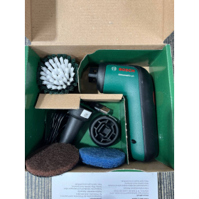 BOSCH VERDE – cepillo de limpieza eléctrico para Bosch Home (incluye batería integrada de 3,6 V, 1 cable micro-USB y 4 accesorios de limpieza)