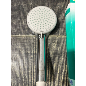 hansgrohe Croma 100 - shower head with 4 jet types, round shower head (⌀ 100 mm)