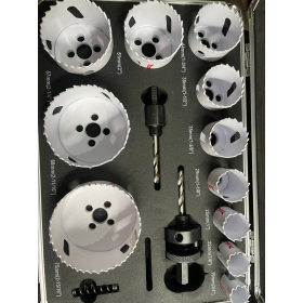 Makita D-47298 Juego de sierras perforadoras BiM, 14 piezas