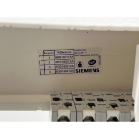 Электрический щит Siemens в сборе, 1 ряд, 13 модулей, 6 автоматов и 1 дифференциальный выключатель