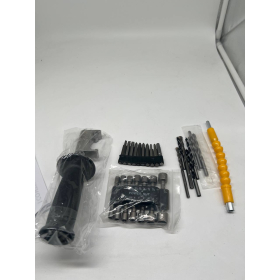 Taladro/atornillador de impacto inalámbrico de 21 V sin escobillas, 120 Nm, 2 baterías y 35 accesorios.